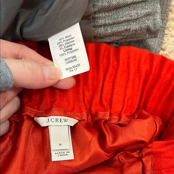 Bundle - J. Crew Paper Bag Gray and Red Mini Bubble Pull On Skirts - Size 2 & 4 - Picture 7 of 11